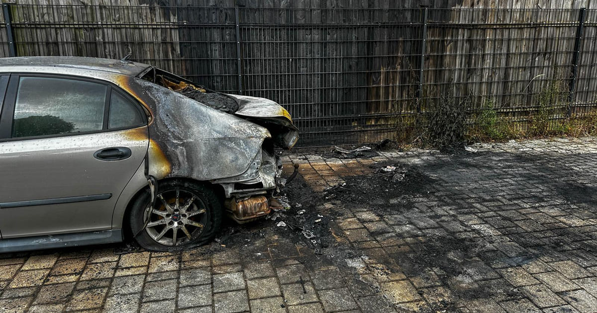 Twee auto's in vuur en vlam in Almere Buiten