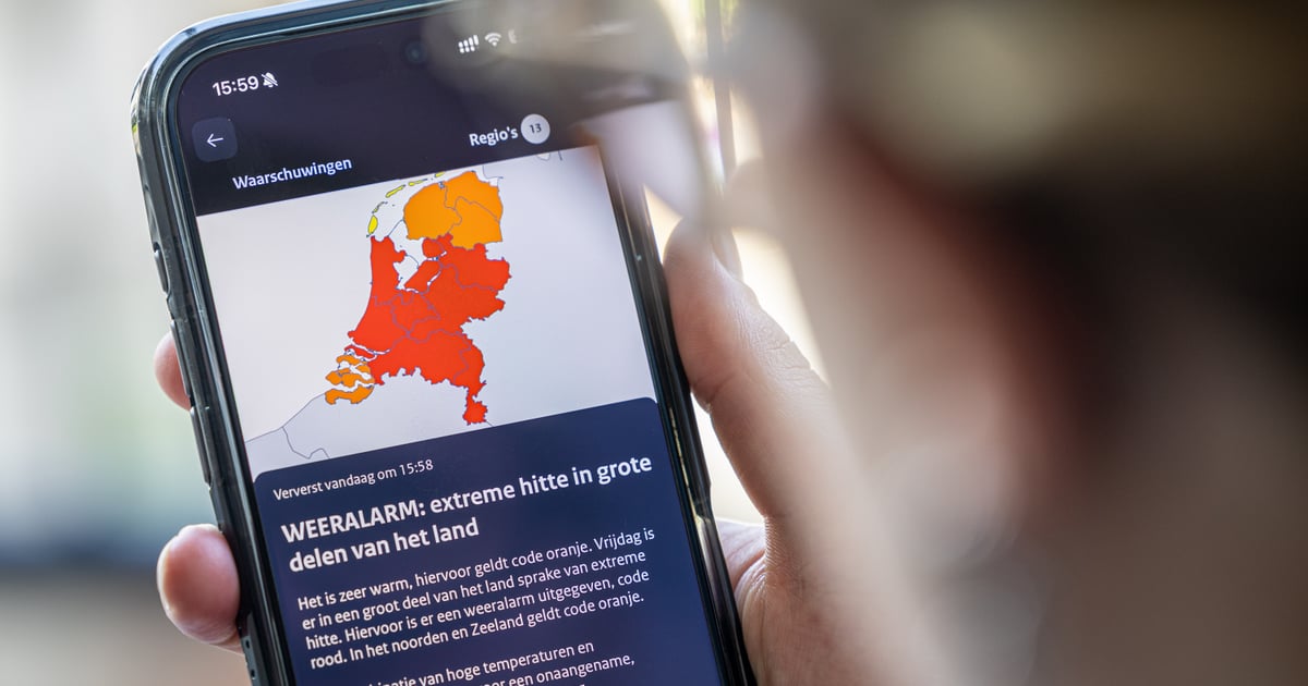 Vanaf vrijdag code rood vanwege extreme hitte in Almere