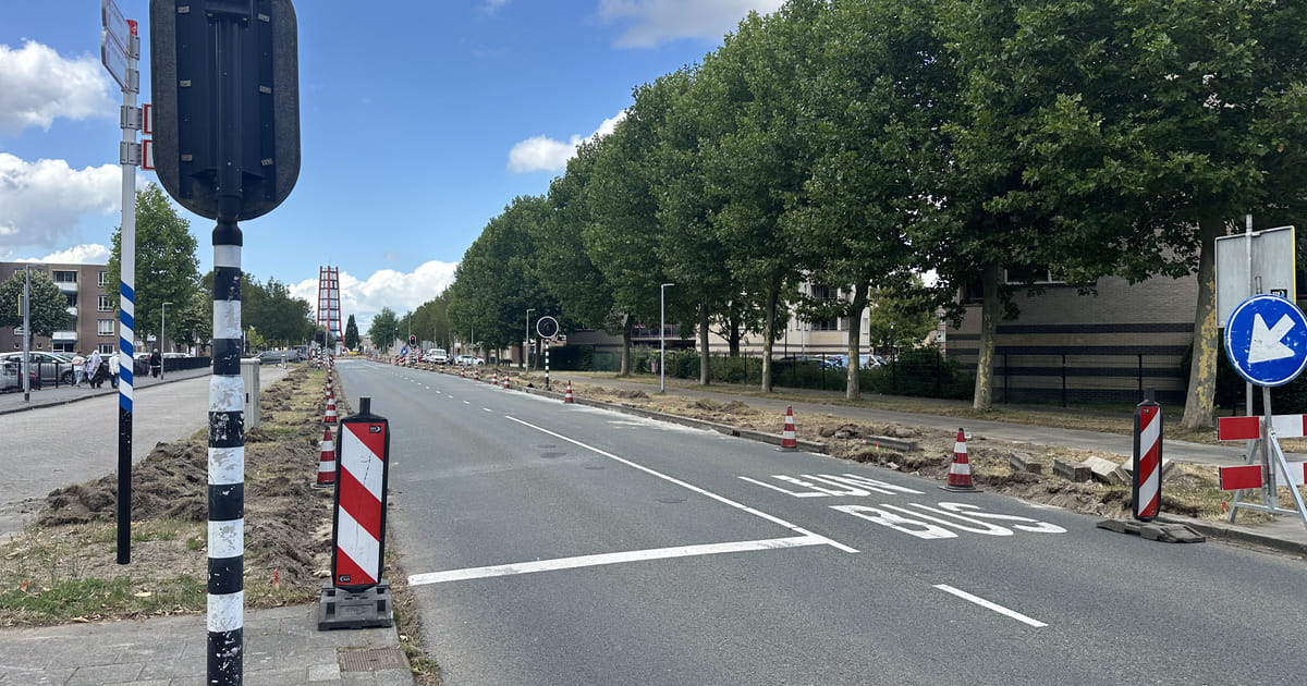 Busbaan bij Staatsliedenwijk tijdelijk dicht vanwege werkzaamheden