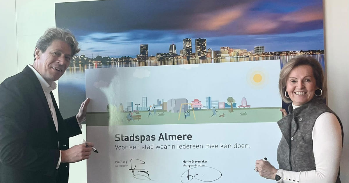 Almere krijgt nieuwe Stadspas: lancering gepland in de zomer van 2026