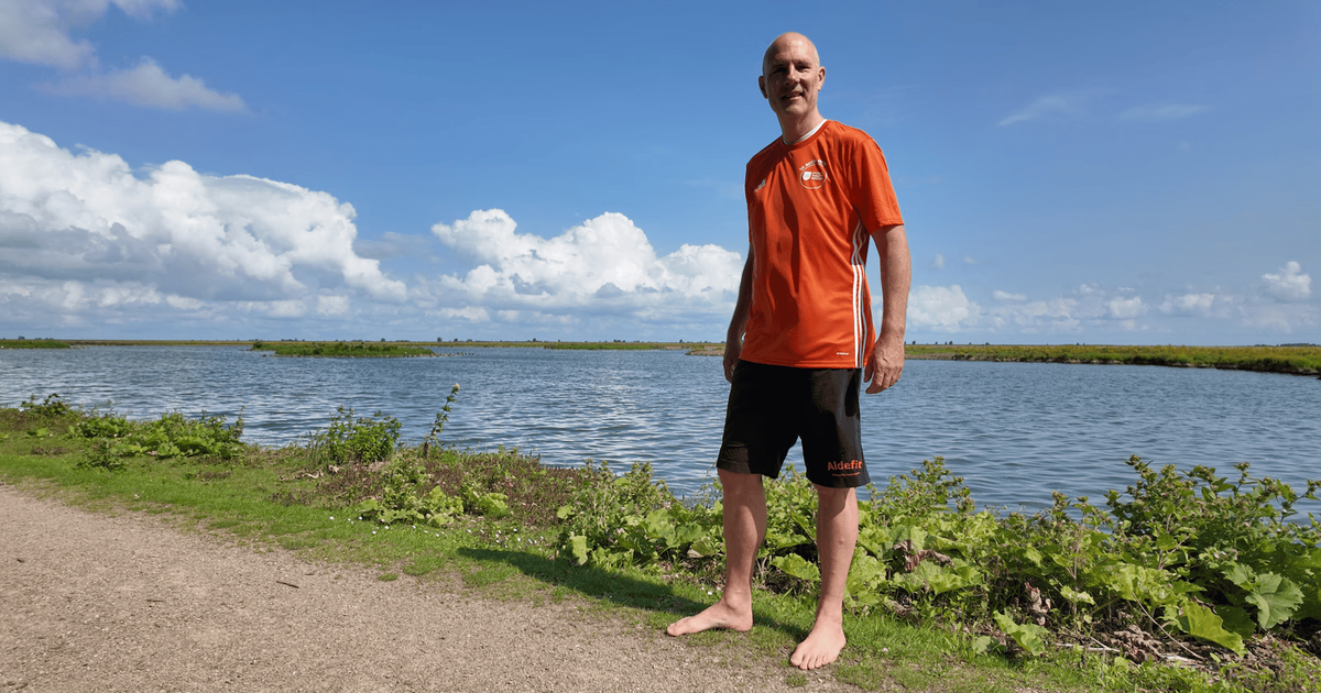 Almeerse Evert loopt het liefst zonder schoenen