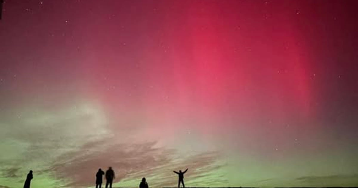 Noorderlicht boven Almere: zo zag de lucht eruit
