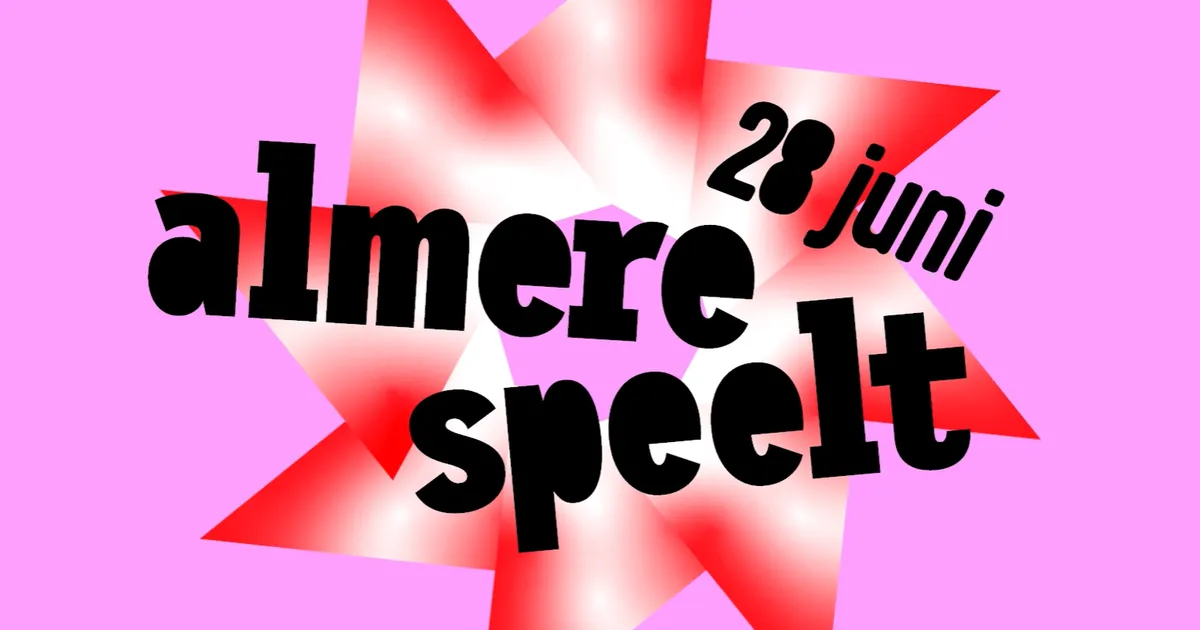 Tweede editie festival Almere Speelt op 28 juni