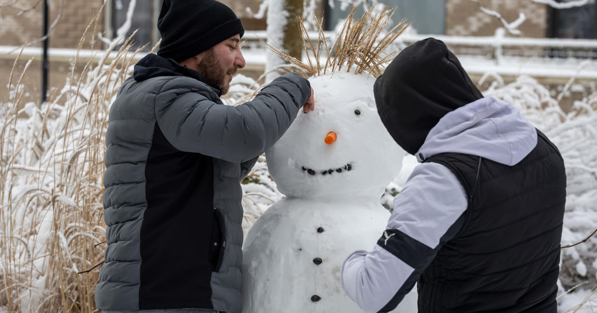 Almere in de sneeuw: zo zag de stad er vandaag uit