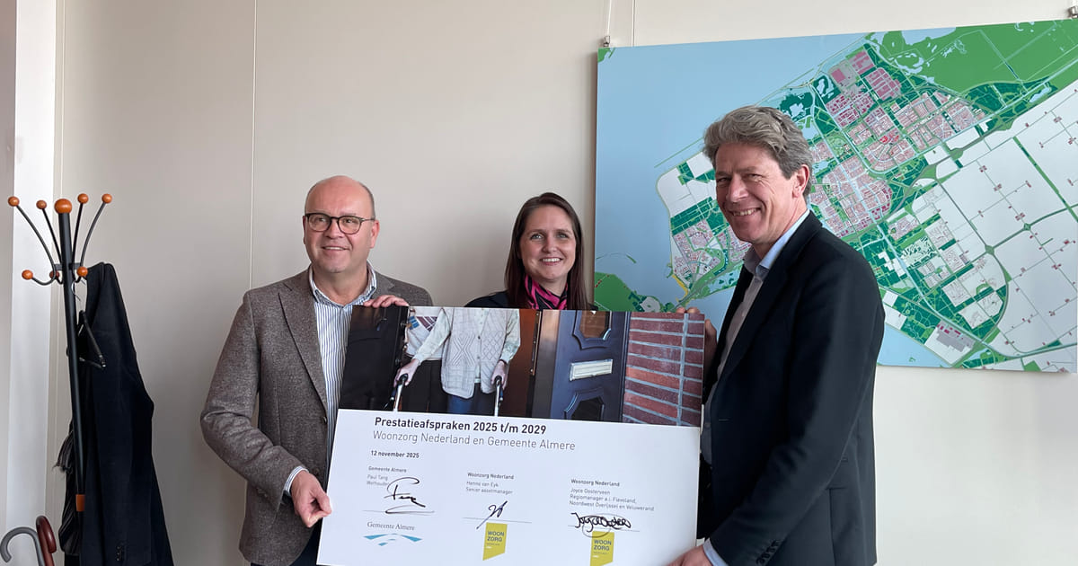 Nieuwe afspraken voor meer passende woningen voor ouderen in Almere