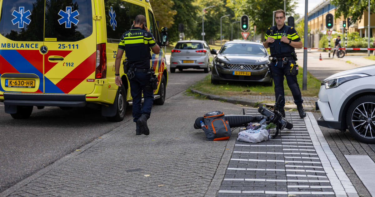 Aanrijding tussen fatbike en auto in Almere Buiten