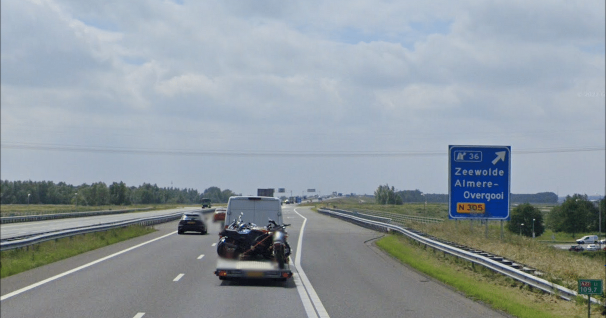 A27 richting Almere in de nacht van vrijdag op zaterdag afgesloten