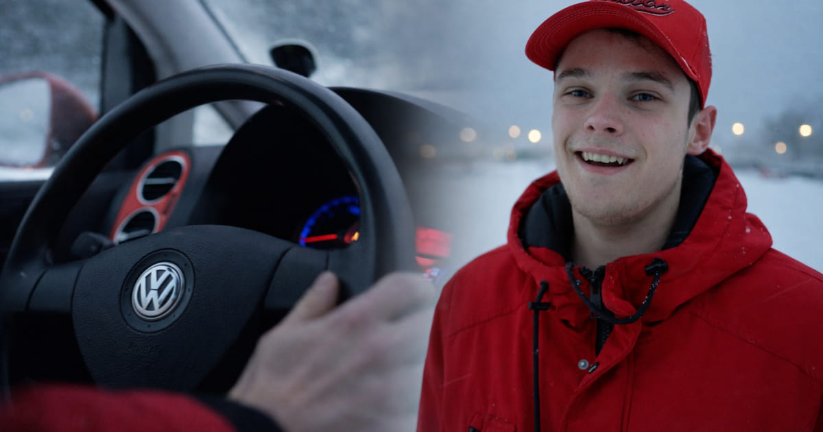 Dylan ging viral na sneeuwdriften Almere Poort: ‘Iedereen vroeg of ik het was’